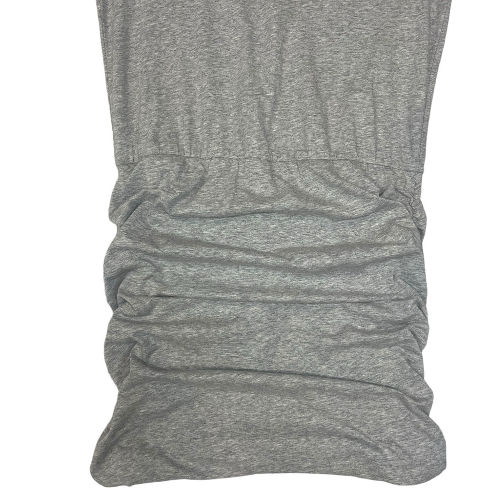 Cabi Everyday Mini Dress Ruched Crew Neck Gray Sleevless Tank Stretch Size Small - Picture 14 of 15